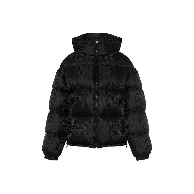 MOSCHINO Monogram Printed Hooded Padded Jacket-0