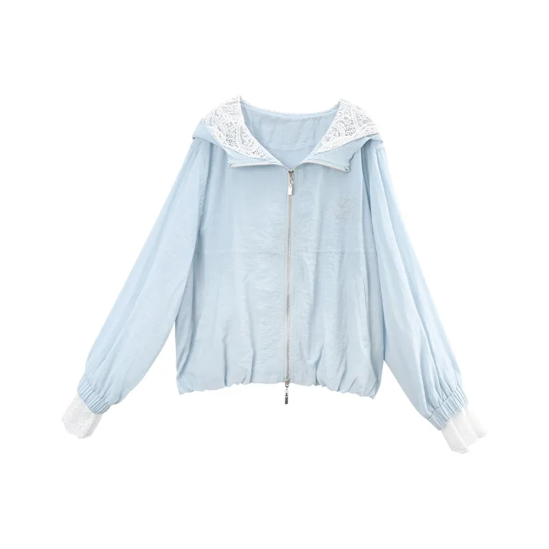 A Paradise For Awakening Jacket Women's Blue-0