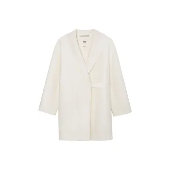 HERMES Coats Women's Spring Coat Ecru