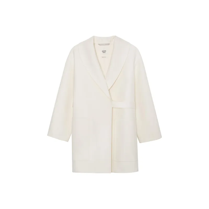 HERMES Coats Women's Spring Coat Ecru-0