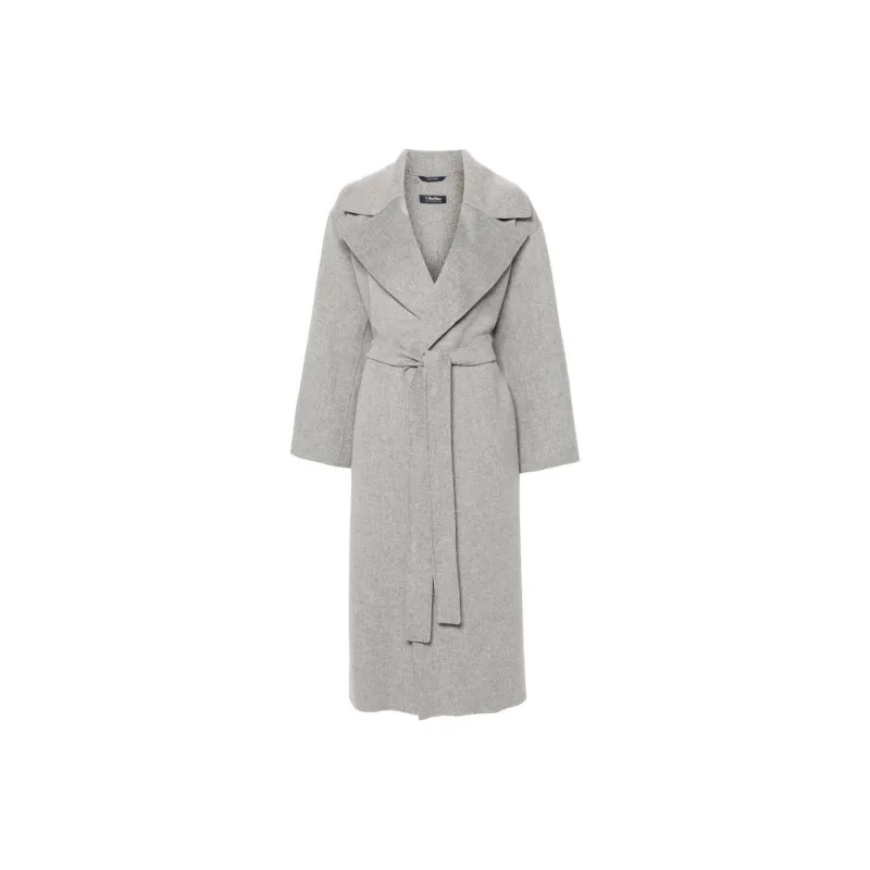'S MAX MARA Belted Long Sleeved Coat-0