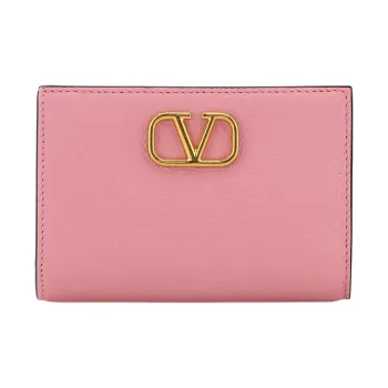 Valentino Leather Wallet Women's Pink