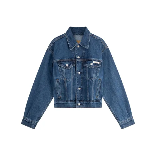 CALVIN KLEIN Denim Jacket Women's Denim Blue
