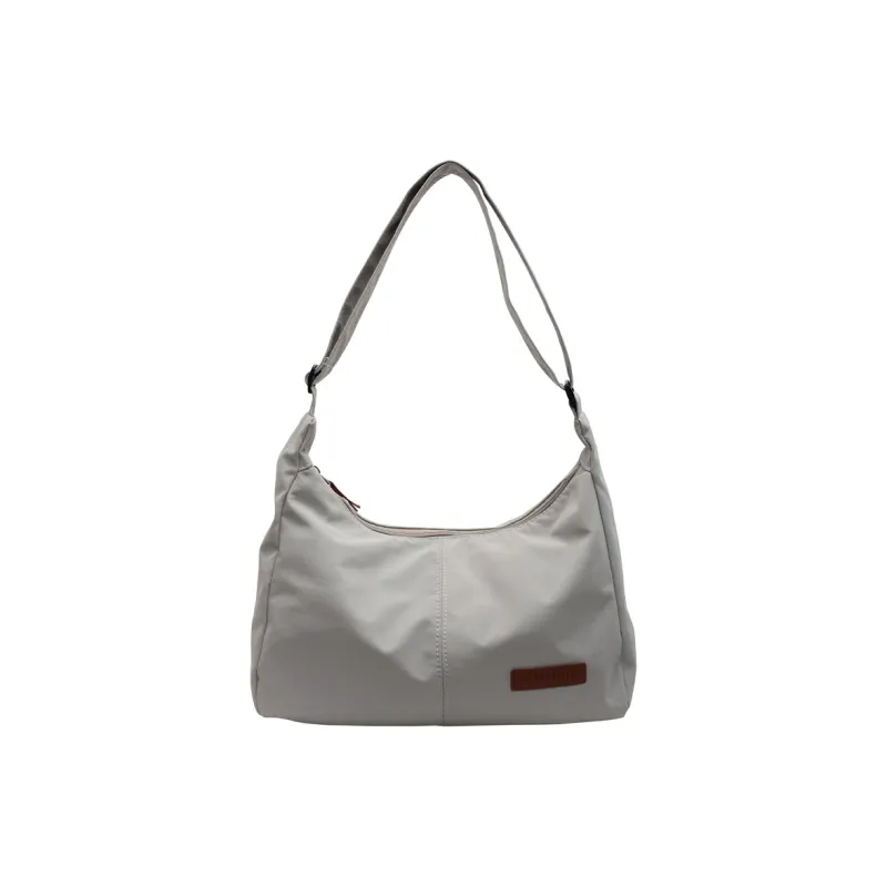 Single Warehouse Fabric Shoulder Bag Regular Unisex White/Light Green/Gray/Black-8