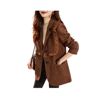 TERRE BLEUE Business Suit Women's Coffee