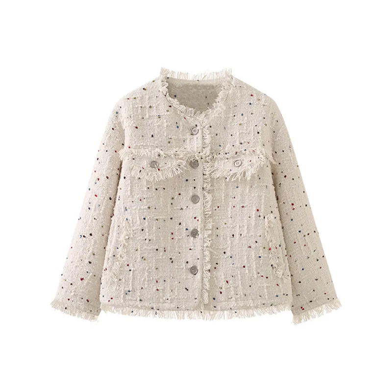 PAZZO Cropped Coat Women's White-0