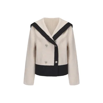 CHIWAWAMEME Cropped Coats Women's