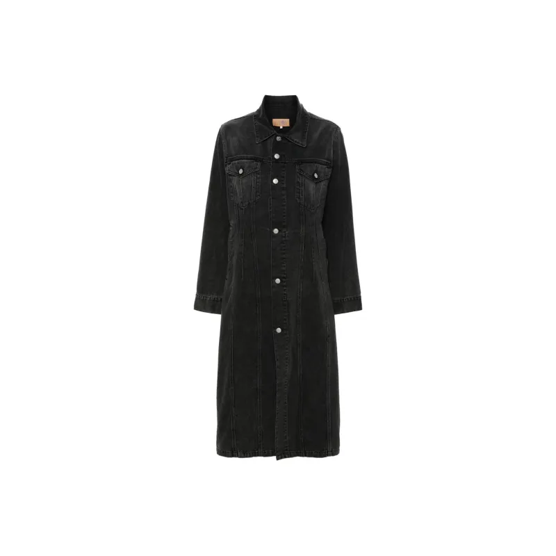 MM6 Maison Margiela Buttoned Denim Coat-0