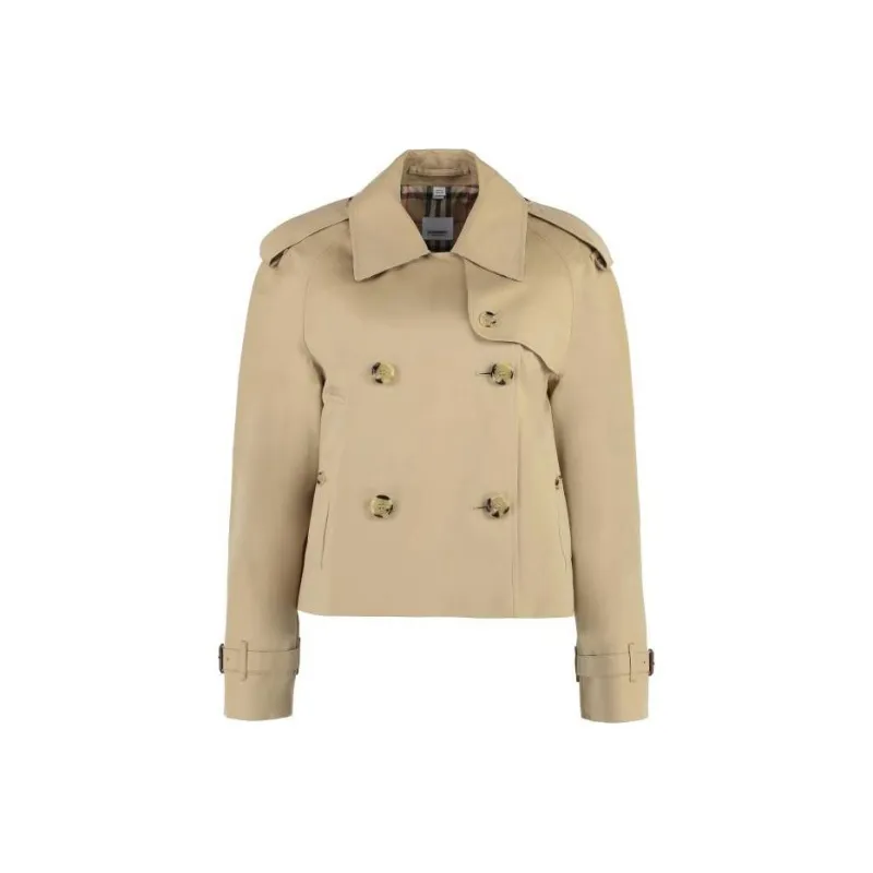 Burberry Double-Breasted Long-Sleeved Jacket-0