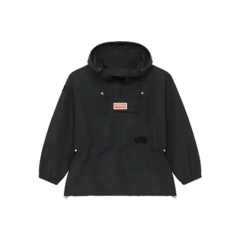 KENZO Logo Printed Drawstring Hoodie