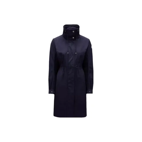 Moncler Coats Women's Marine Blue