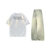 Clothing Sets (White Top+Yellow Mud Pants)
