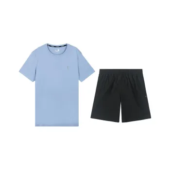QIAODAN Casual Sportswear Men's Soft Gray Blue/Black