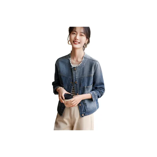 XWI Denim Jackets Women's Blue