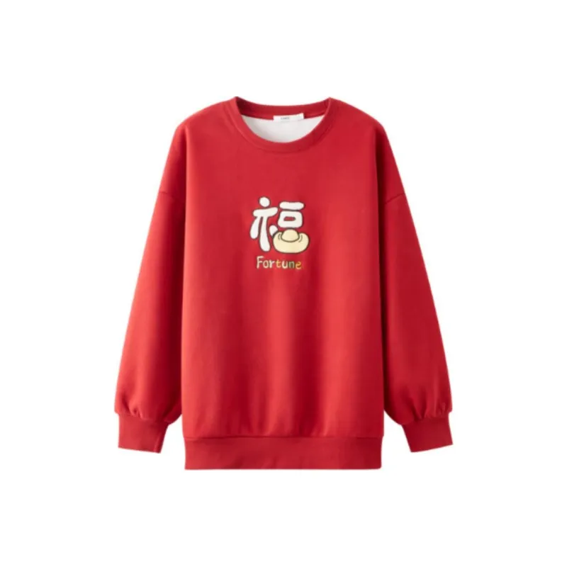 Three Blessings Sweatshirt Women's Red-0