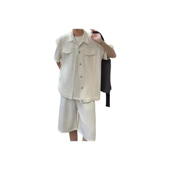 MARK WAFFLE Shirt Matching Set Unisex