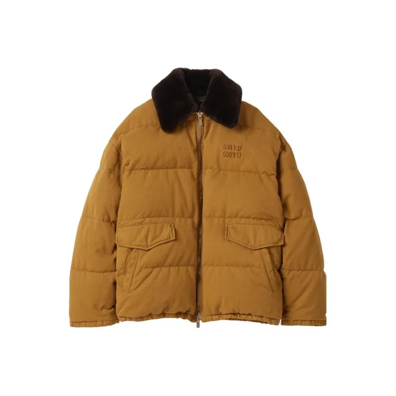 MIU MIU FW23 Down Jacket Women's Umber-0