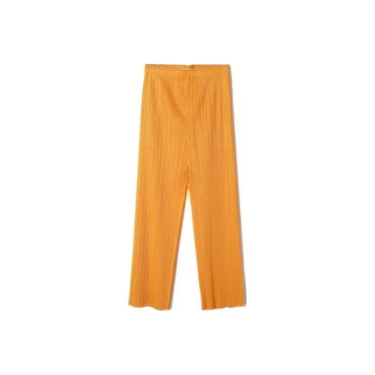 PLEATS PLEASE ISSEY MIYAKE High Waisted Cropped Trousers-0
