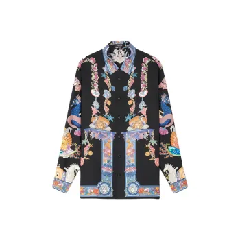 VERSACE Coral Theatre Silk Shirt