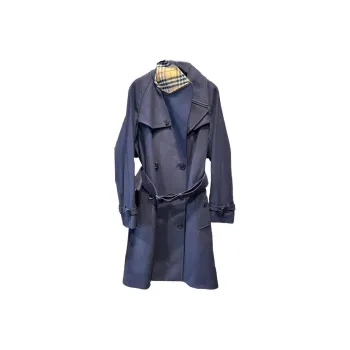 Burberry Trench Coat Women's Blue