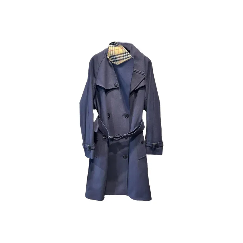 Burberry Trench Coat Women's Blue-0