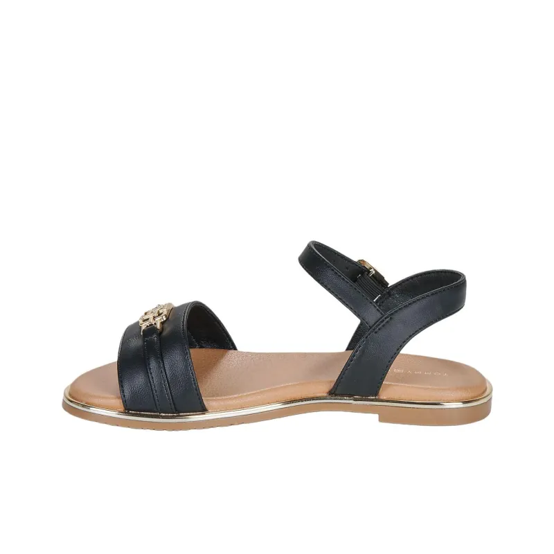 Tommy Hilfiger One Strap Sandals Women's Black-1
