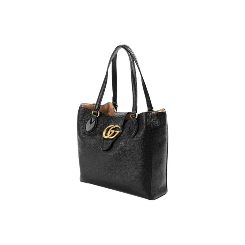 GUCCI Calfskin Tote Bag, Shopping Bag, Handbag Women's Black-1