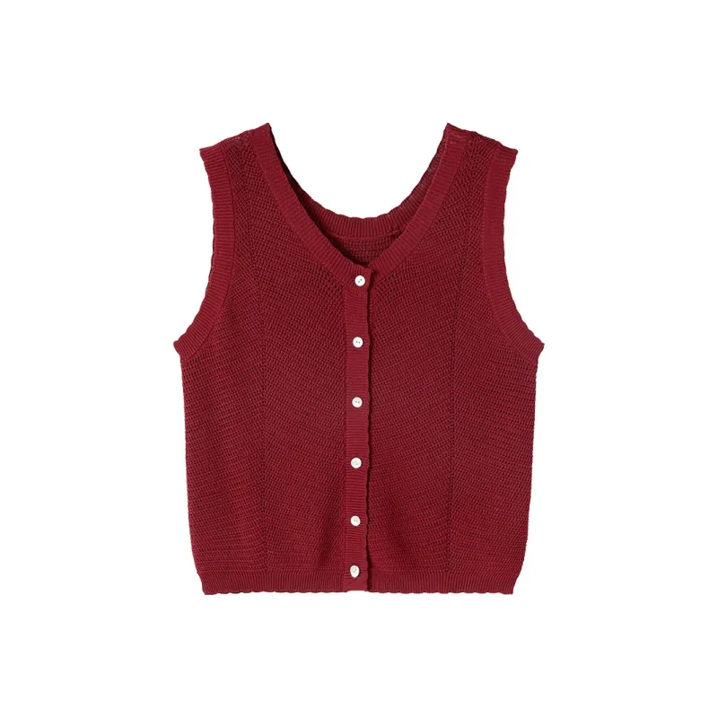 XIANGYING Tank Tops Women's Red-0