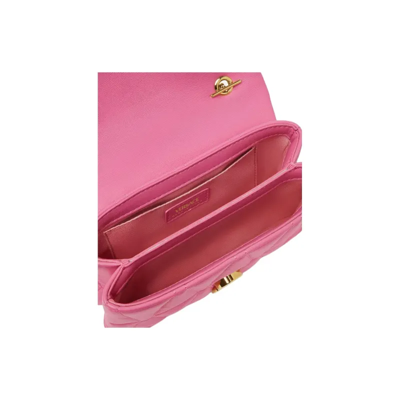 FANSIZHE Kleio Lambskin Shoulder Bag Mini Women's Pink-4