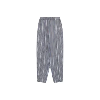 LOEWE Stripe Balloon Trousers 'Grey/Navy Blue'