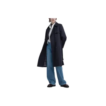 UNIQLO x Clare Waight Keller Trench Coat Women's Navy Blue