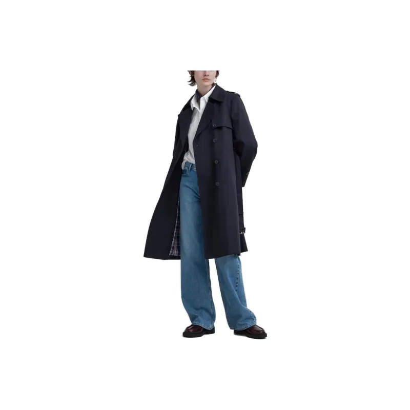 UNIQLO x Clare Waight Keller Trench Coat Women's Navy Blue-0