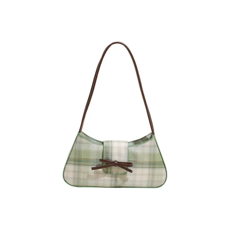 Bueno PU Underarm Shoulder Bag Women's Pink/Light Blue/Green-10