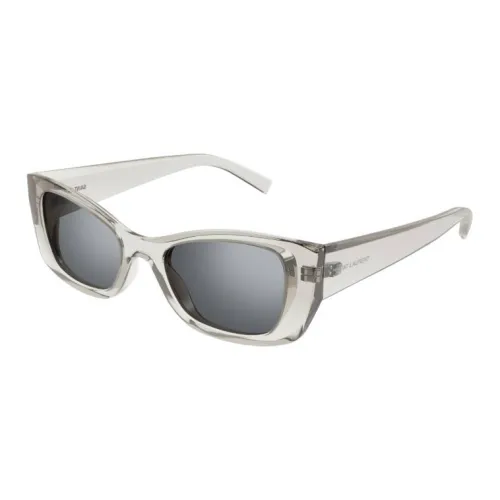 SAINT LAURENT Plastic Cat Eye Sunglasses Women's Gray