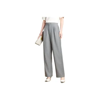 FENHONGMALI Casual Pants Women's Gray