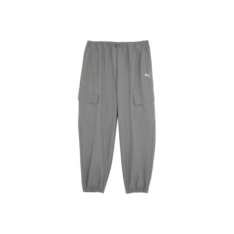 PUMA DARE TO RELAXED CARGO PANTS WOVEN Casual Pants Women's Light Gray-0