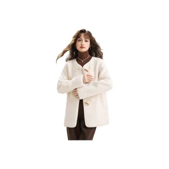 SMEN Velvet feel Coat Women's Beige