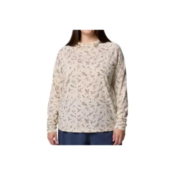 Columbia PFG Uncharted Sweatshirt Women's Stone Hunting Fish Color