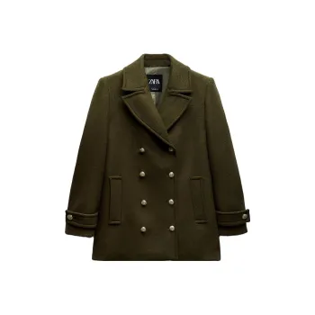 ZARA Coats Women's Light Khaki