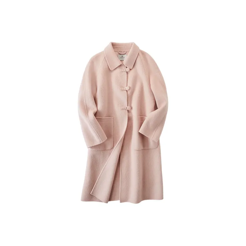 XIANGYING Coats Women's Pink-0