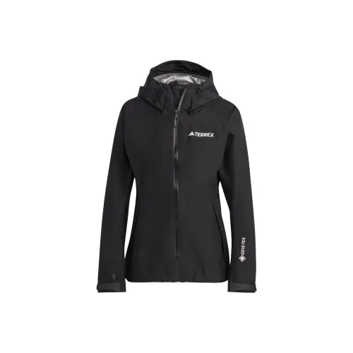 Adidas Waterproof And Windproof Windbreaker rain Women's Black