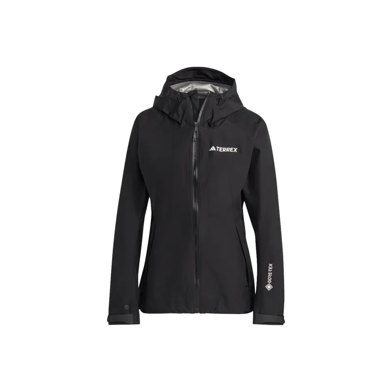 Adidas Waterproof And Windproof Windbreaker Jacket Women's Black-0