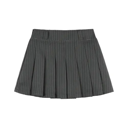 BEETLE TOWN Casual Short Skirts Women's Gray