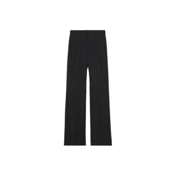 Burberry Check Wool Tailored Trousers