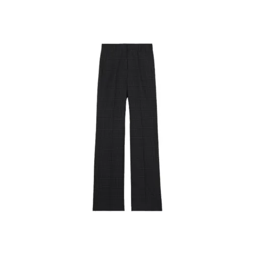Burberry Check Wool Tailored Trousers