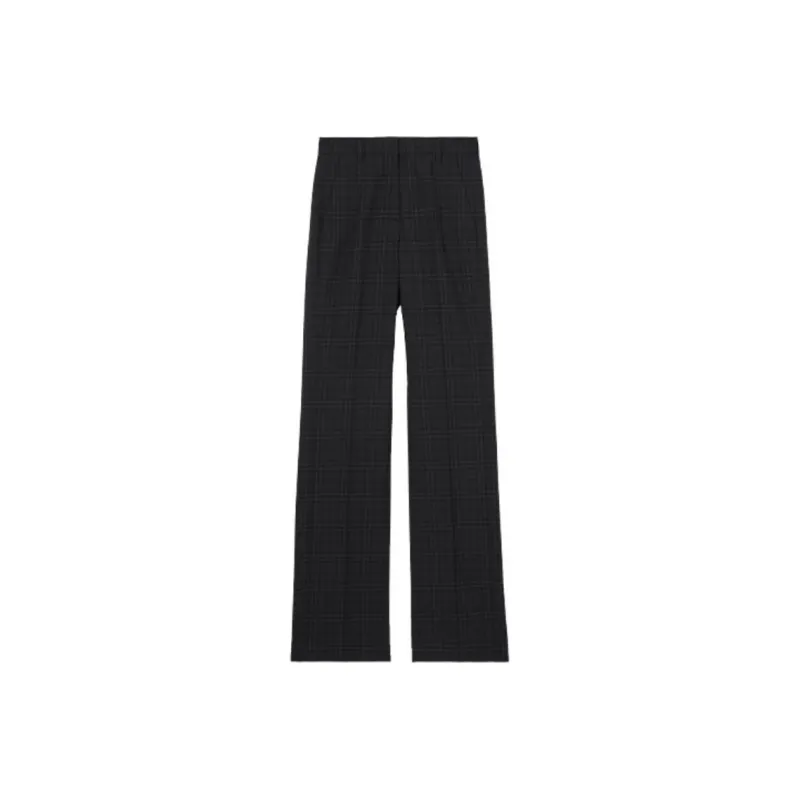 Burberry Check Wool Tailored Trousers-0