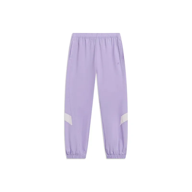LiNing Knitted Sweatpants Women's Vero Rose Purple-0