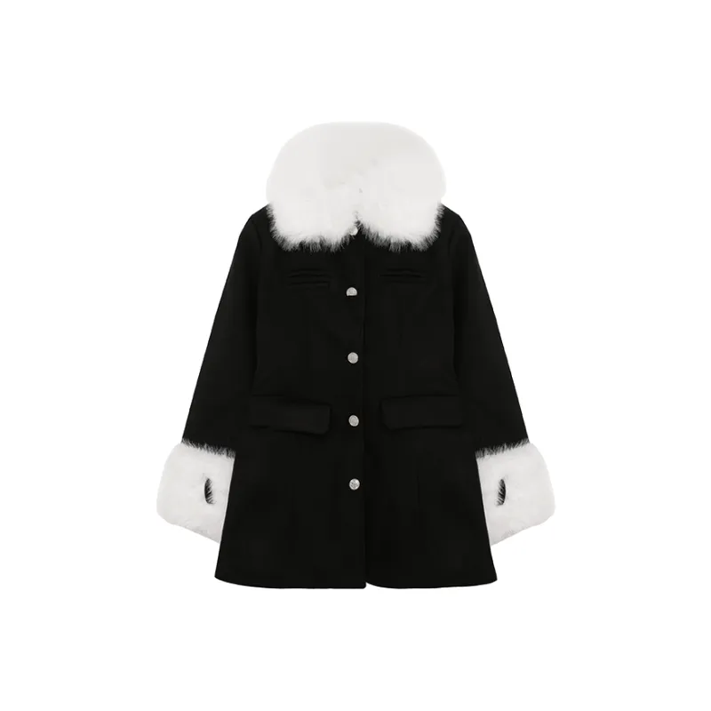 SUNSUNTOWN Coats Women's Refined Black-0