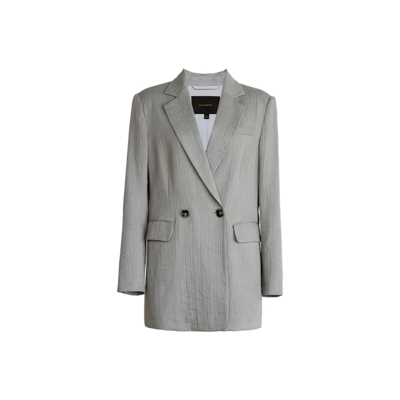ROEYSHOUSE Business Suit Women's Gray Blue-0