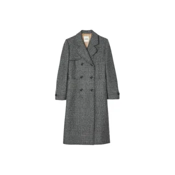 Sandro Checked Coat